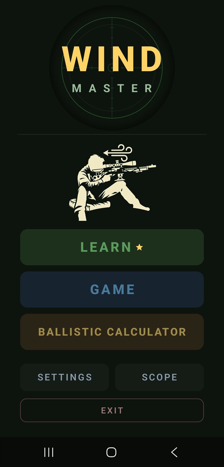 WindMaster main menu